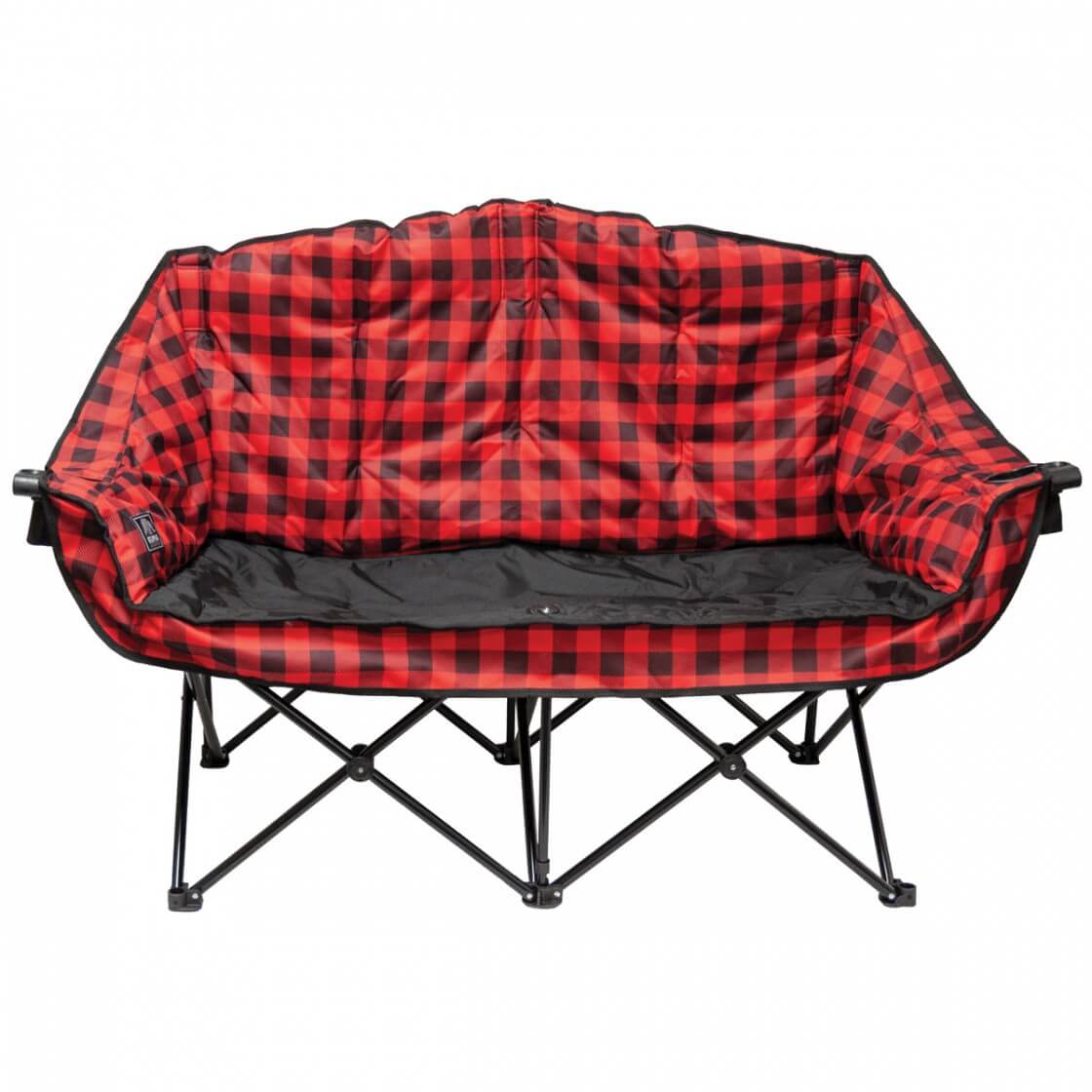 Kuma Bear Buddy/Double Chair Red Plaid