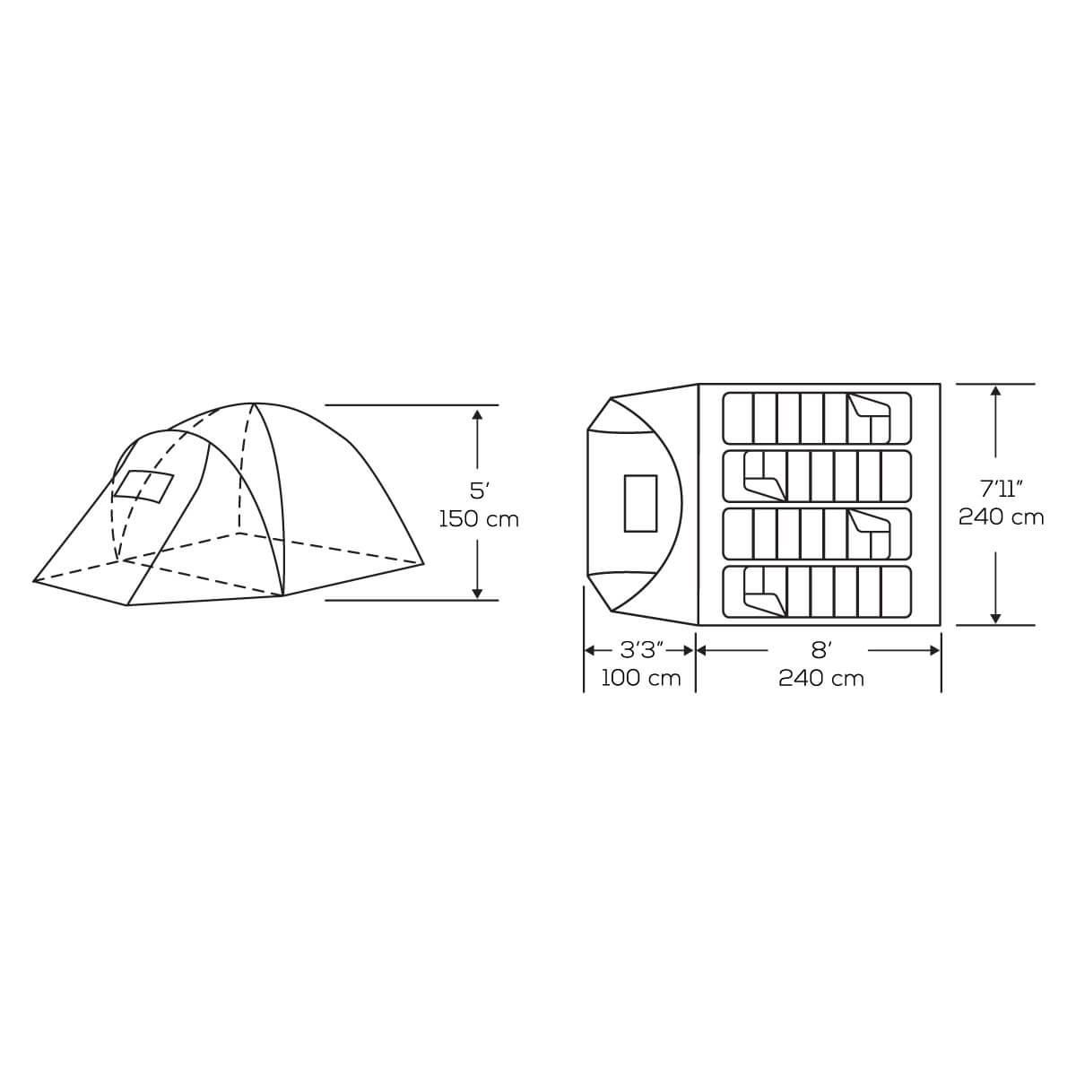 Kuma Tekarra 4 Person Tent