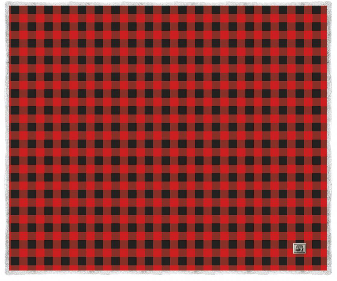 Kuma Lumberjack Sherpa Throw Blanket