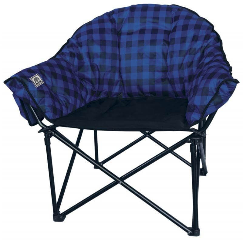 Kuma Lazy Bear Chair Blue Plaid