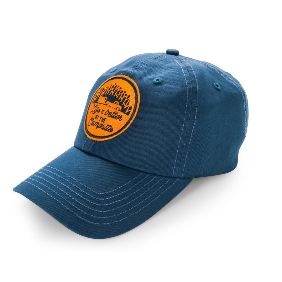 Life is better at the campsite navy hat CAMCO