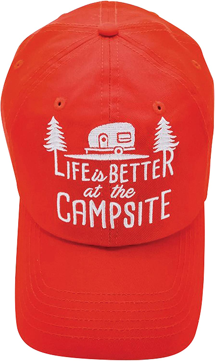 Camco Hat Red Life is better at the Campsite