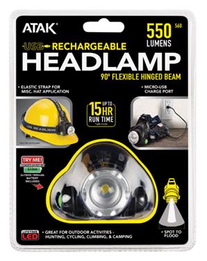 ATAK Rechargeable headlamp